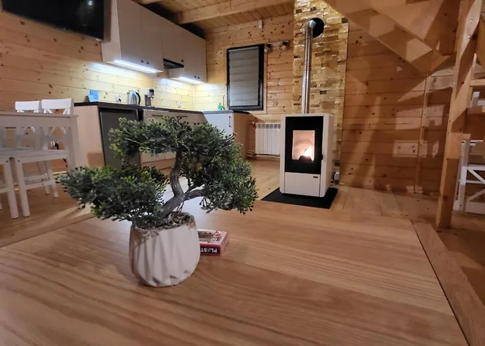 Klimatyczne Drewniane Domki Jagodna Spalona 6D-2 Jacuzzi Sauna,Trasy Rowerowe